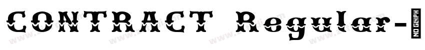 CONTRACT Regular字体转换